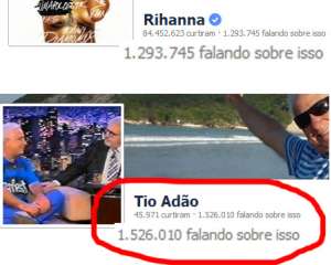 Tio Adão bate Obama, Luciano Huck, Xuxa...