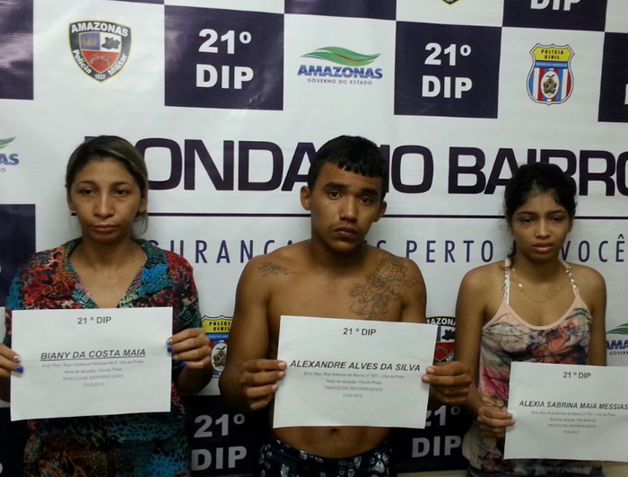 Policiais prendem "Chibé" e bando envolvido com tráfico de drogas