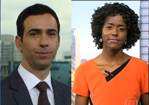 Jornalista deixa César Tralli constrangido durante jornal ao vivo