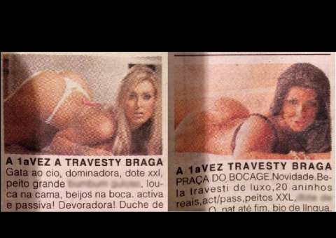  Andressa Urach e Mulher Moranguinho aparecem como travestis em anúncio de prostituição