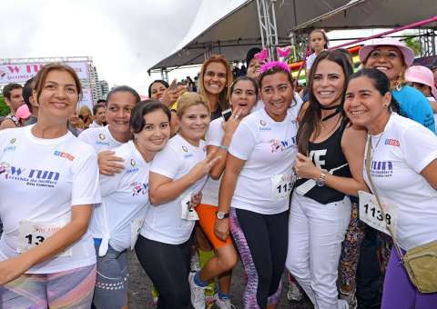 Primeira-dama Nejmi recebe homenagem na 5ª edição da Corrida da Mulher 