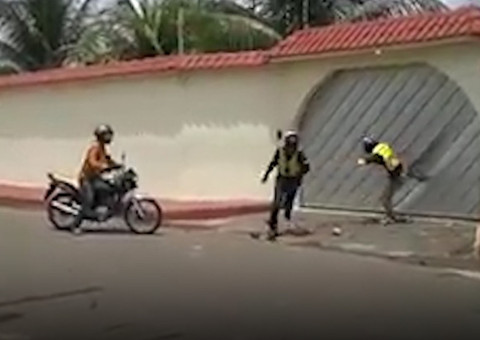 Trechos da tentativa de assassinato do prefeito de Manacapuru foram filmados