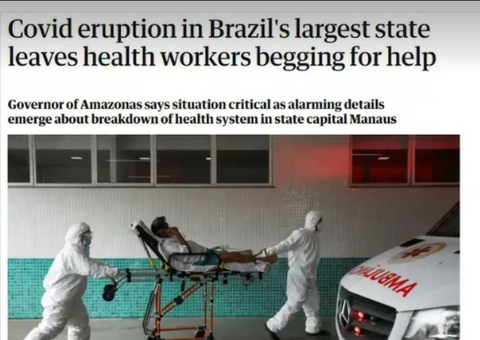 Covid-19: Imprensa internacional repercute caos nos hospitais de Manaus 