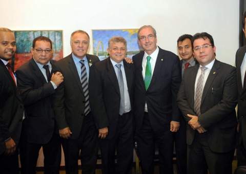 Vereadores de Manaus são recebidos por Eduardo Cunha