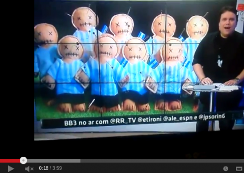  ESPN faz "Vodu" em boneco do Messi e Sorín fica furioso